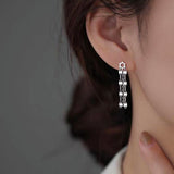 Sterling Silver Hot Style Star Drop Earrings