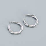 Sterling Silver Irregular Earrings