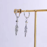 Sterling Silver Leaf Earrings