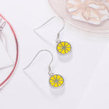 Sterling Silver Lemon Earrings