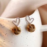 Sterling Silver Love Ball Earrings