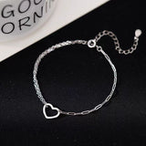 Sterling Silver Love Heart Bracelets