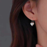 Sterling Silver Love Heart Earrings