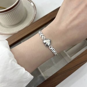 Sterling Silver Love Watch Neckalce & Bracelets