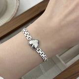 Sterling Silver Love Watch Neckalce & Bracelets