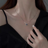 Sterling Silver Luxury Black Star Necklaces