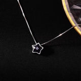 Sterling Silver Luxury Black Star Necklaces