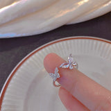 Sterling Silver Luxury Butterfly Rings