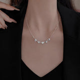 Sterling Silver Luxury Heart-Design Chain Necklaces