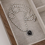 Sterling Silver Luxury Heart-Design Necklaces