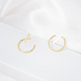 Sterling Silver Minimalist Style Earrings