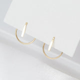 Sterling Silver Minimalist Style Earrings