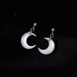 Sterling Silver Moon Earrings