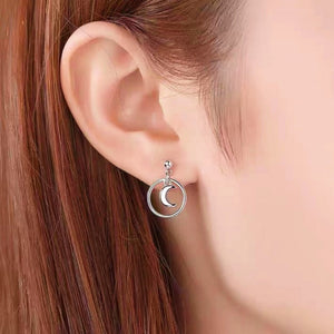 Sterling Silver Moon Earrings