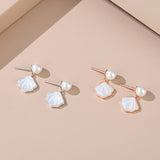 Sterling Silver Mother-Of-Pearl Earrings