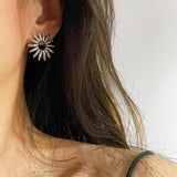 Sterling Silver Niche Design Flower Earrings