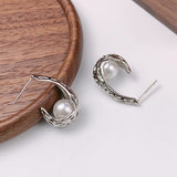 Sterling Silver Pearl Earrings