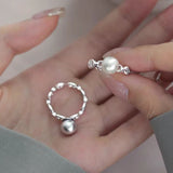 Sterling Silver Pearl Rings