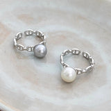 Sterling Silver Pearl Rings