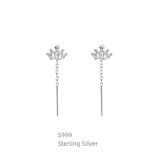 Sterling Silver Queen Threader Earrings