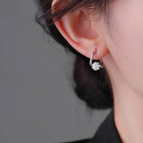 Sterling Silver Rhinestone Earrings