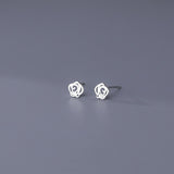 Sterling Silver Simple Stud Earrings