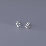 Sterling Silver Simple Stud Earrings