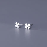 Sterling Silver Simple Stud Earrings