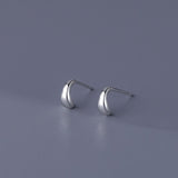 Sterling Silver Simple Stud Earrings