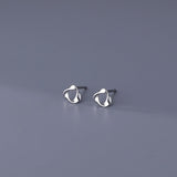 Sterling Silver Simple Stud Earrings