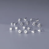 Sterling Silver Simple Stud Earrings