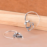 Sterling Silver Skull Threader Earrings