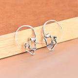 Sterling Silver Skull Threader Earrings