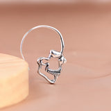 Sterling Silver Skull Threader Earrings