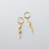 Sterling Silver Snake Earrings