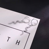 Sterling Silver Snake Earrings