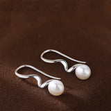 Sterling Silver Artificial Pearl Earrings