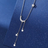 Sterling Silver Star And Moon Necklaces