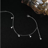 Sterling Silver Star Anklets