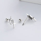 Sterling Silver Star Stud Earrings