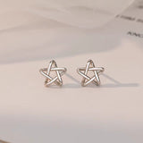 Sterling Silver Star Stud Earrings