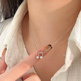 Sterling Silver Stunning Musical Note Necklaces