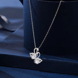 Sterling Silver Swan Necklaces