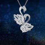 Sterling Silver Swan Necklaces