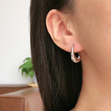 Sterling Silver U-Shaped Earrings