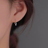 Sterling Silver Water Drop Stud Earrings