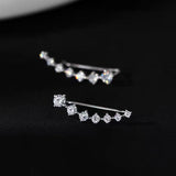 Sterling Silver Zircon Diamond Crawlers