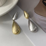 14K Gold-Plated Silver-Gold Stitched Drop Earrings