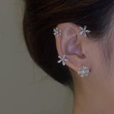 Rotating Flower Ear Cuffs(1 Pair)