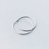 Sterling Silver 40MM Hoop Earrings